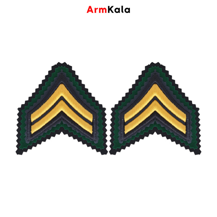 درجه گروهبان دوم ارتش با دو زیره جیر