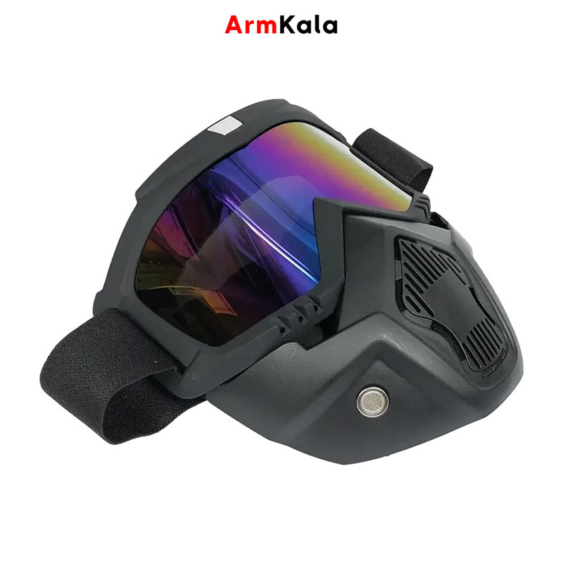 فیس ماسک موتورسواری فک جداشونده UV400