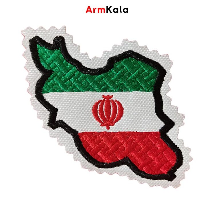 آرم بازوی پرچم ایران طرح نقشه ایران