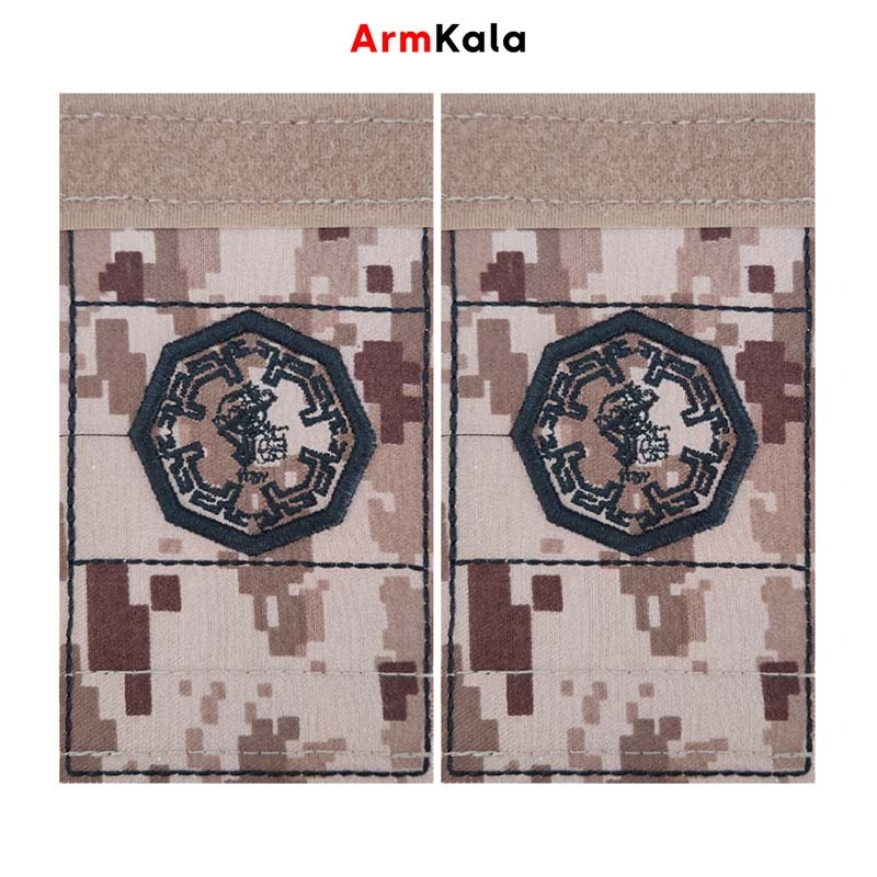  سردوشی گردان امنیتی امام علی دیجیتال خاکی مشکی 