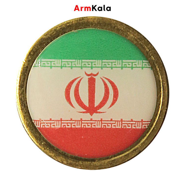 بج پرچم ایران طرح گرد