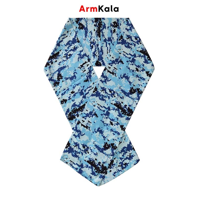  دستمال گردن طرح چتر آبی دیجیتال 