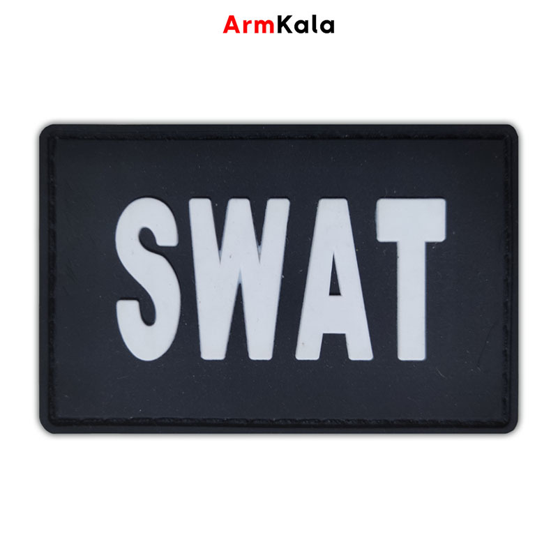  آرم سیلیکونی سوات (SWAT) – مشکی 