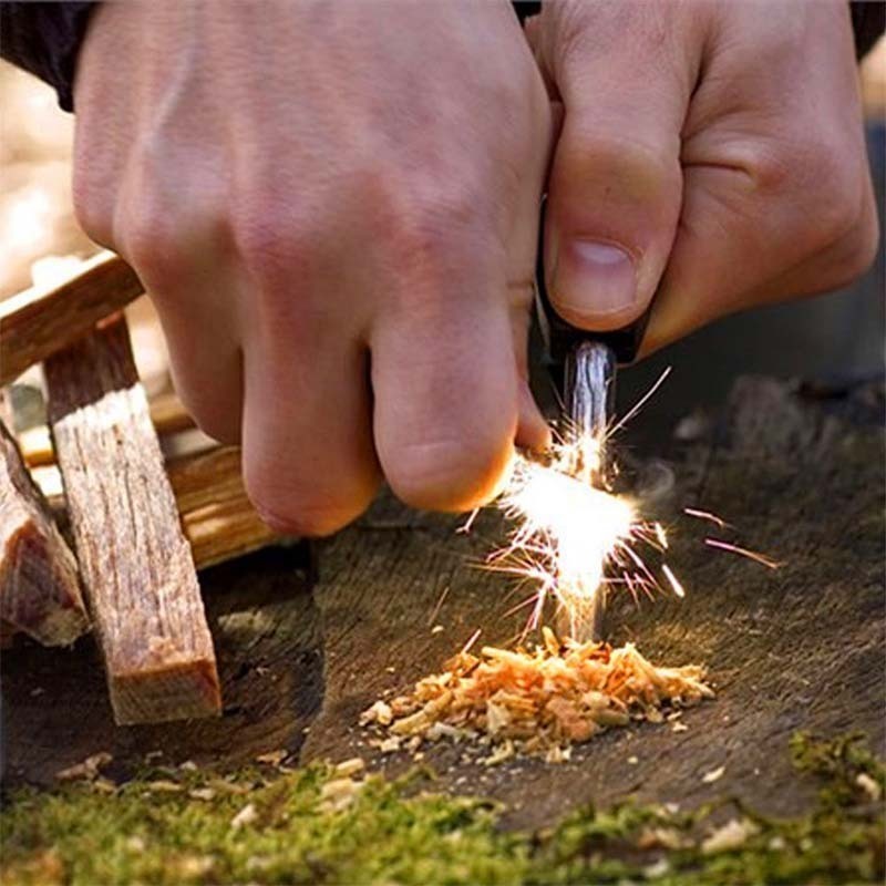 سنگ چخماق چندکاره حرفهای مدل دربازکن دار | آتشزن بقا در طبیعت